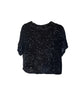 Top - Black Sequin Short Sleeve