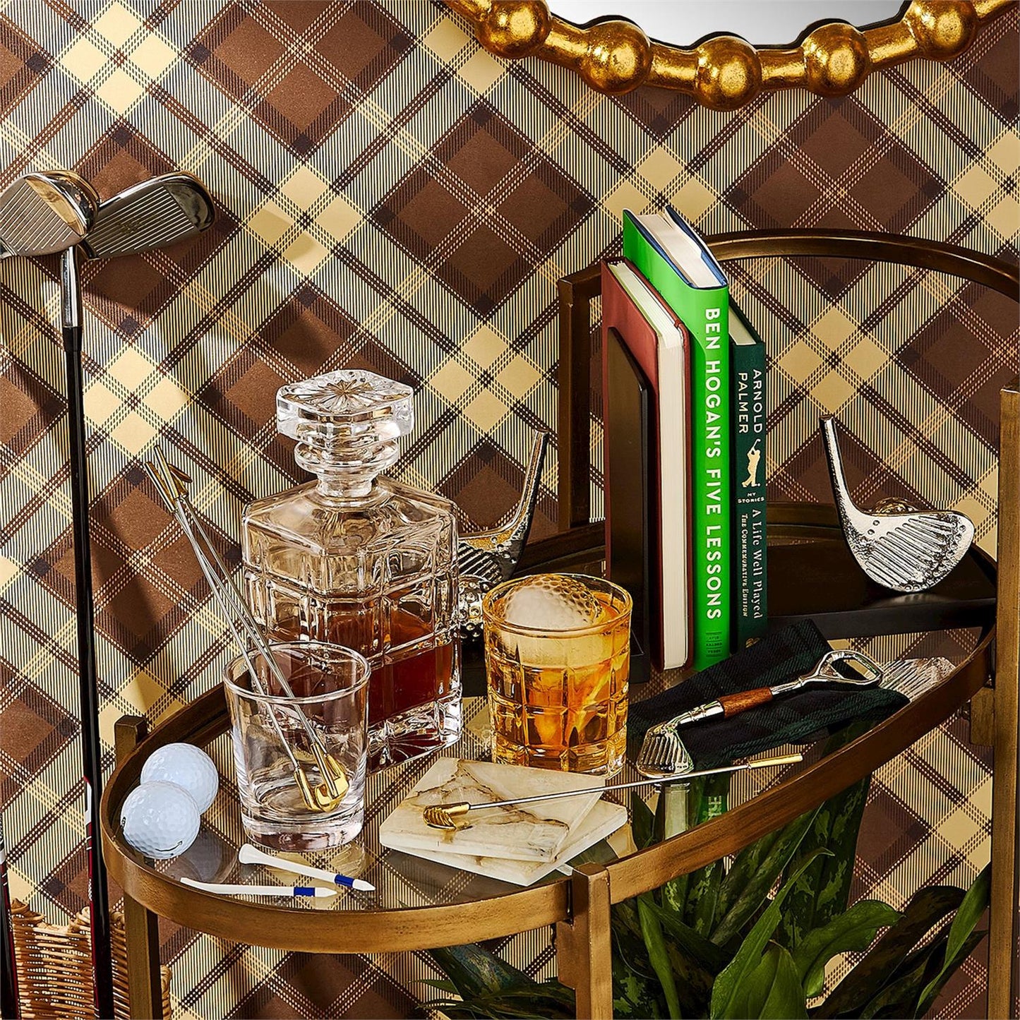 Cocktail Stirrers - Golf Club Gold - Set of 4 - Findlay Rowe Designs