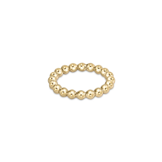 Enewton- classic gold 3mm bead ring - Findlay Rowe Designs