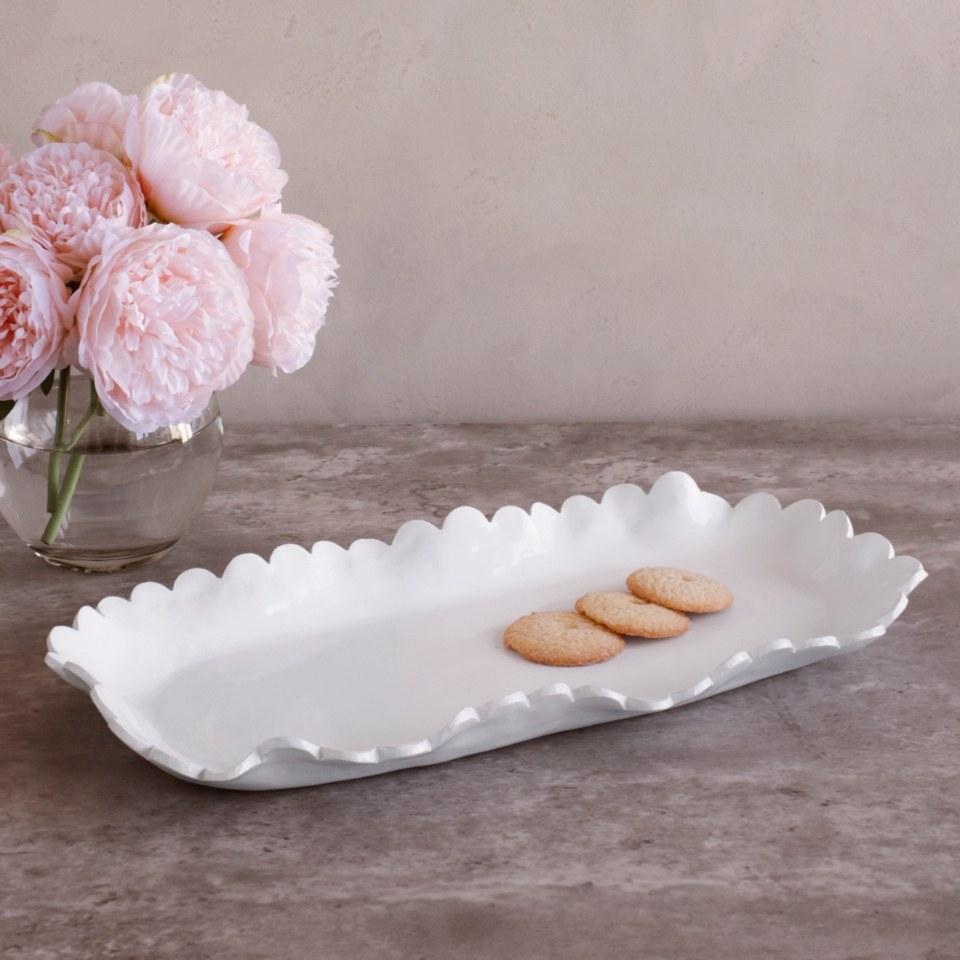Beatriz Ball - Vida Colette Large Oblong Platter - White - Findlay Rowe Designs