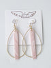 Virtue - Teardrop Hoop with Acrylic Bar - Findlay Rowe Designs