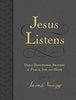 Jesus Listens - Large Text  - Leathersoft - Charcoal - Findlay Rowe Designs