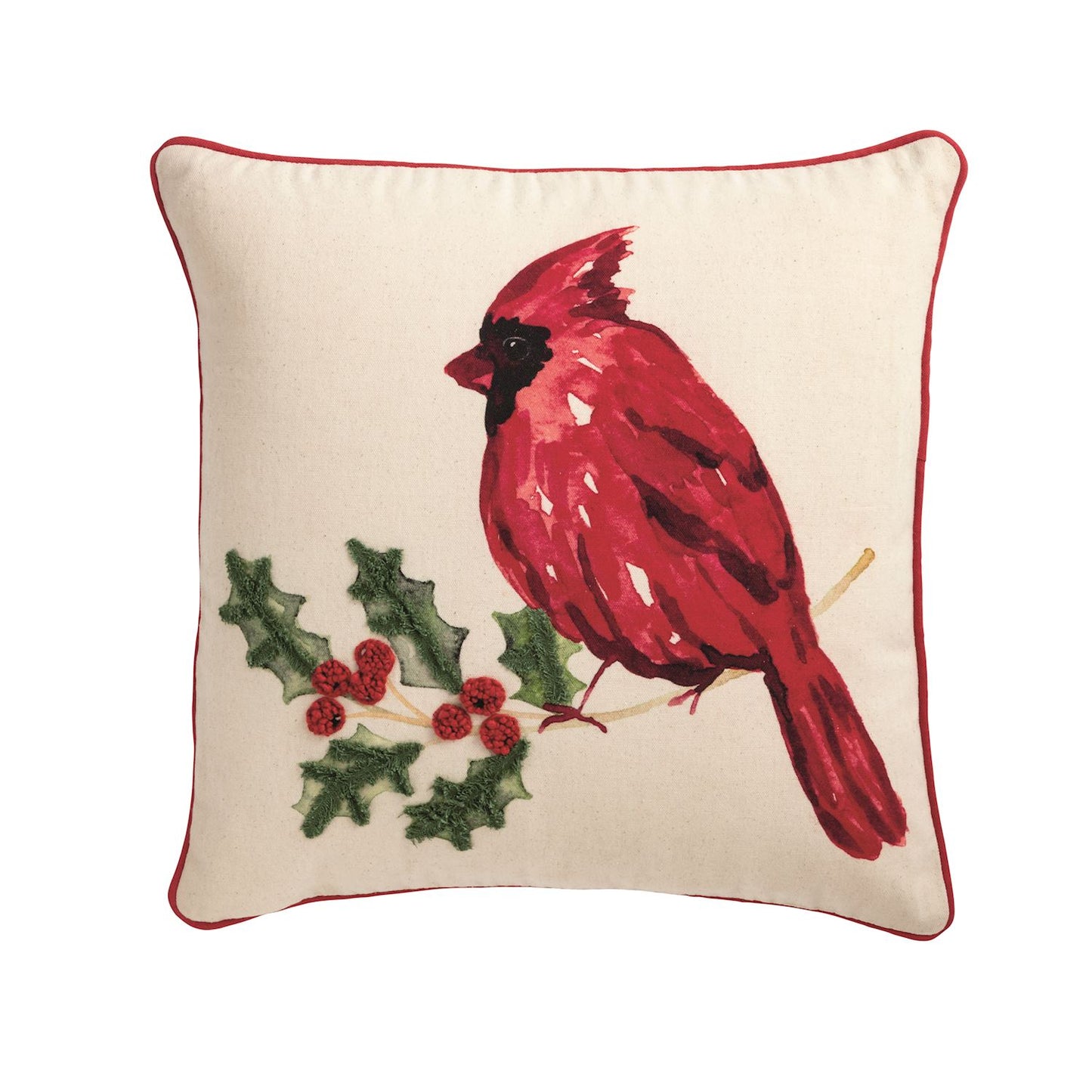 Mud Pie - Pillow - Cardinal