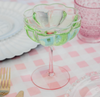Lilly Pulitzer - Coupe Glass - Jade Lime Pink Muse Ombre - Set 2 - Findlay Rowe Designs