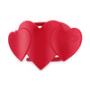 Teleties - Flat Hair Clip - Small - Red Heart To Heart - Findlay Rowe Designs