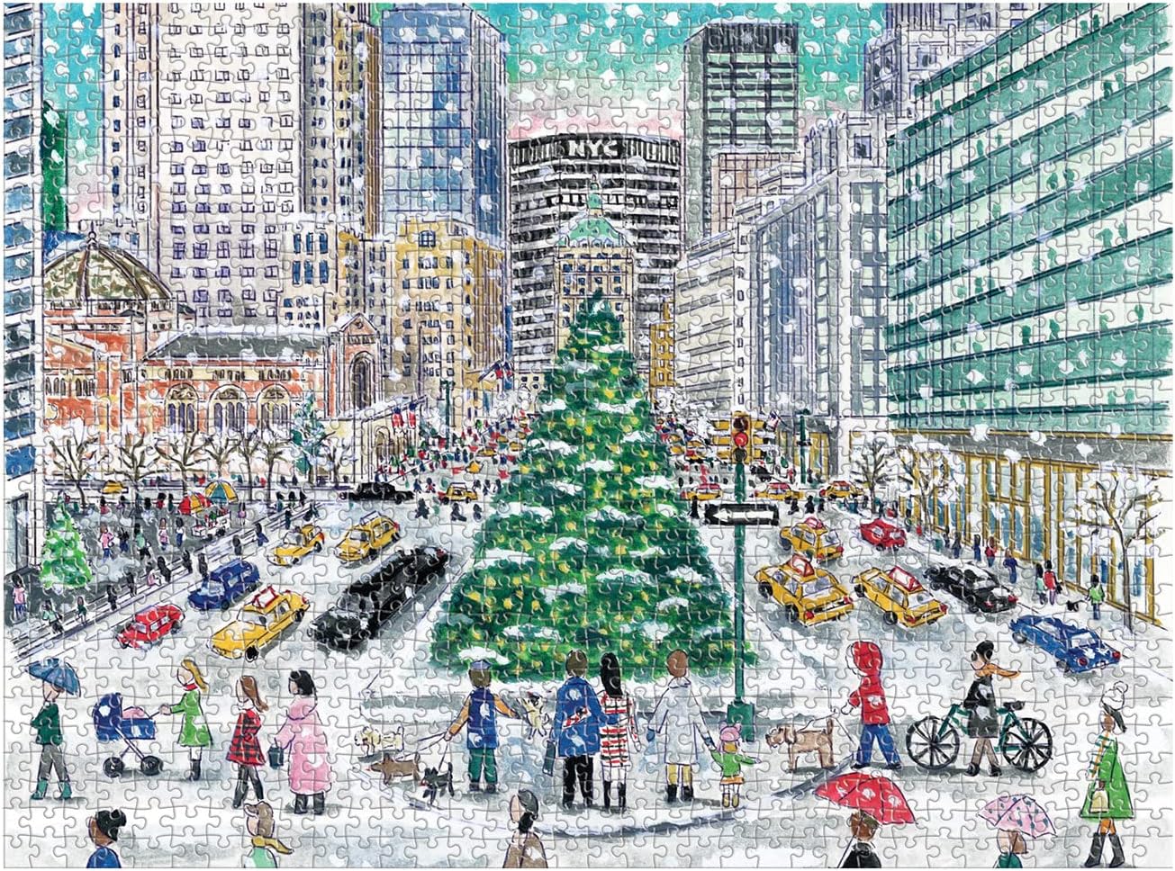 Puzzle - Michael Storrings - Snowfall on Park Avenue 1000 Piece - Findlay Rowe Designs