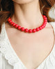 Susan Shaw - Necklace - Palmera Beaded - Red Coral