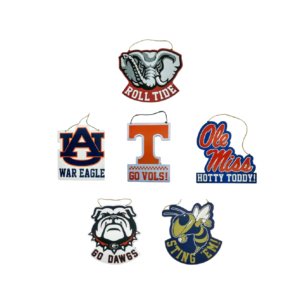 Valiant - Collegiate Mascot Door Hanger - Wood - Findlay Rowe Designs