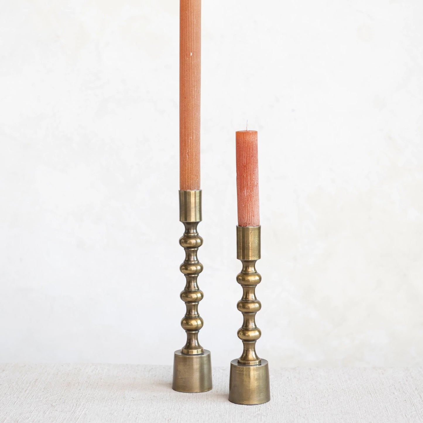 Candle - Taper Holder - Round - Antique Gold - Findlay Rowe Designs
