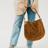 Pretty Simple Bags - Rosalie Rivet Suede Hobo - Camel - Findlay Rowe Designs