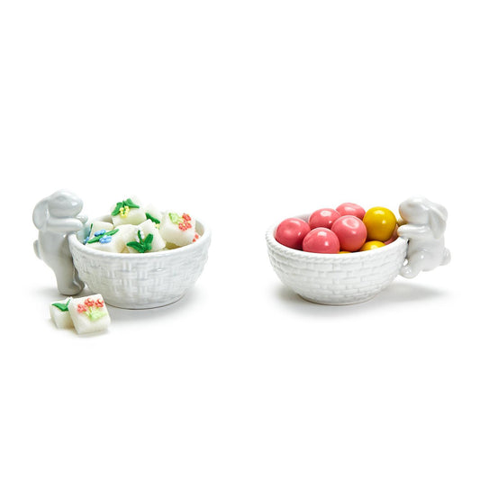 Two's Company- Tiny Bunny Easter Tidbit Dish - Findlay Rowe Designs