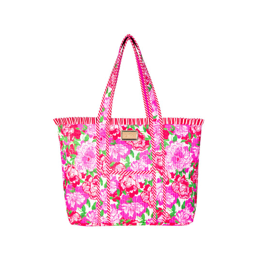 Lilly Pulitzer - Quilted Ruffle Tote - Maggies Bouquet