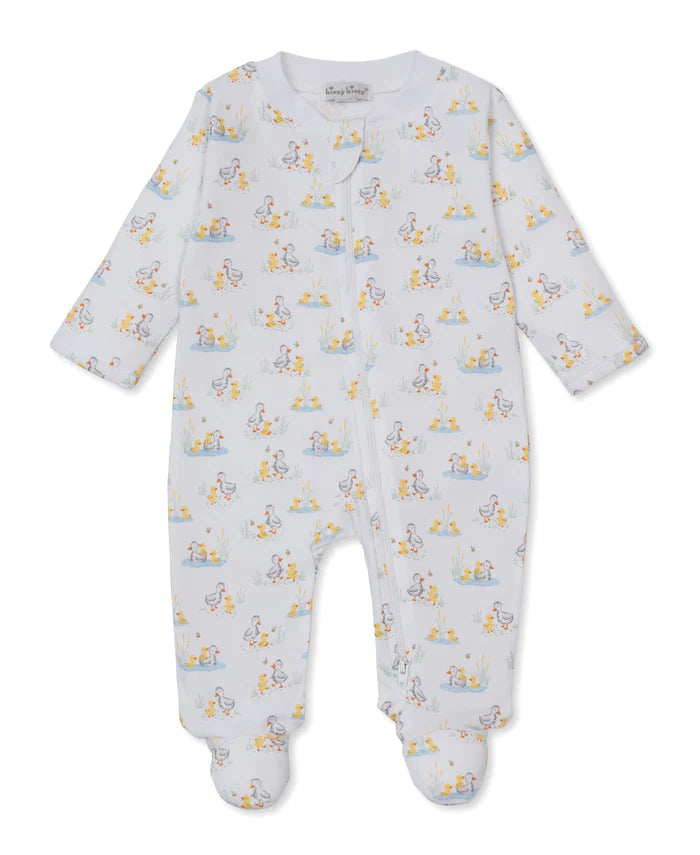 Kissy Kissy - Zip Footie - Duck Pond Paddles - Findlay Rowe Designs