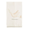 Mud Pie - Tea Towel - White Christmas Stripe Hem - Findlay Rowe Designs