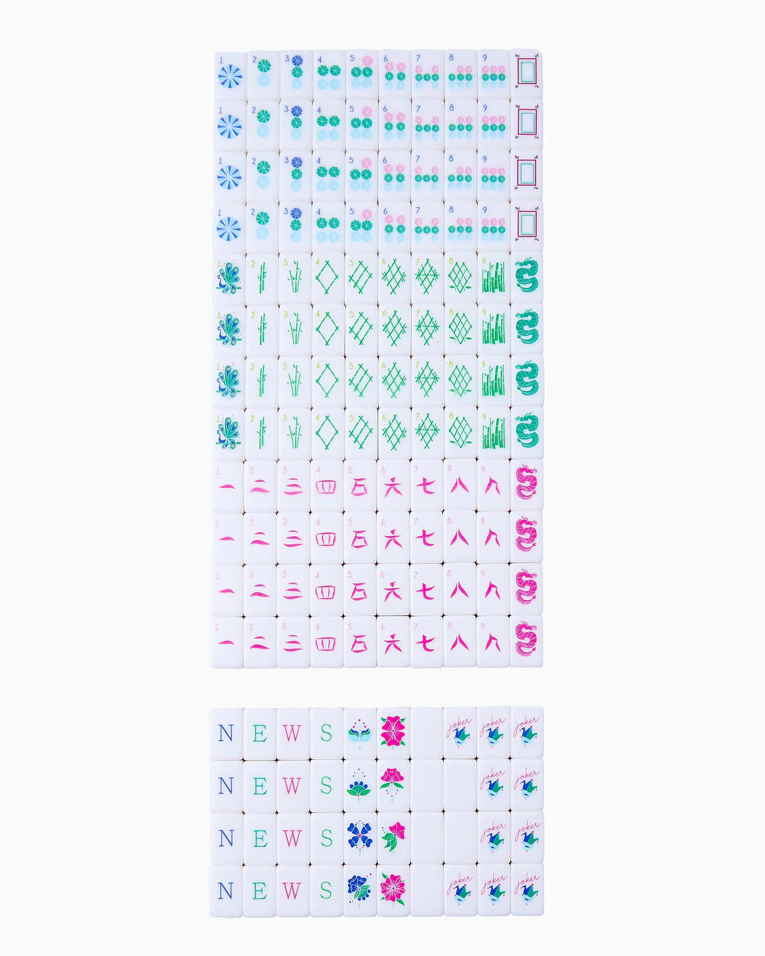 Oh My Mahjong - Travel Set - Aloha - Findlay Rowe Designs