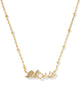 Kendra Scott - Lil Sis Gold Short Pendant Necklace - Gold Freshwater Cultured Pearl - Findlay Rowe Designs