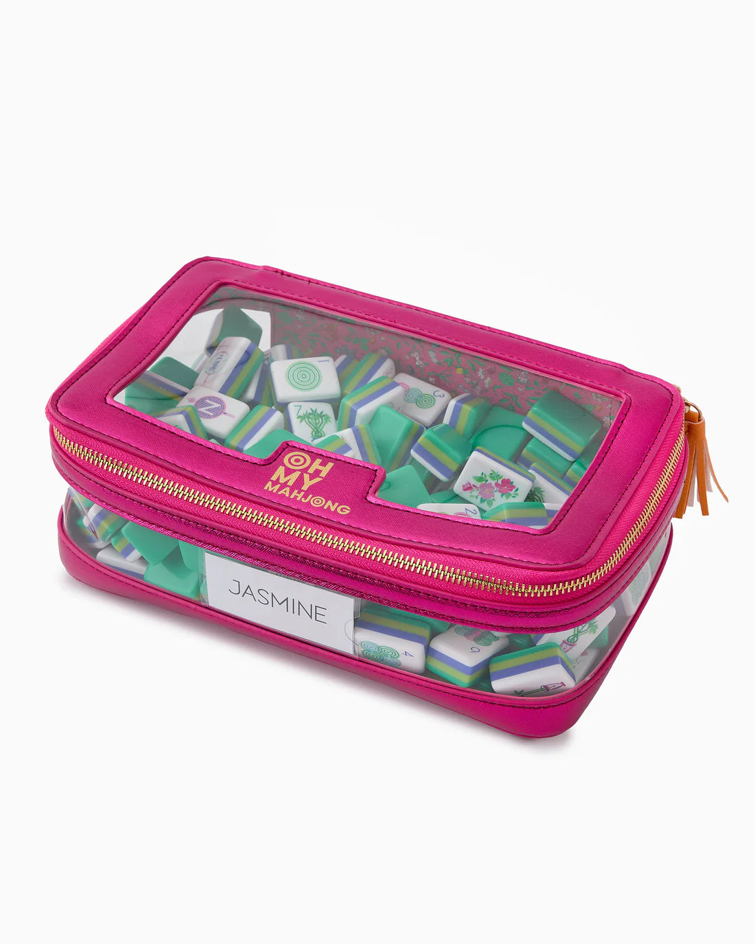 Oh My Mahjong - Tile Storage Bag - Metallic Pink - Findlay Rowe Designs