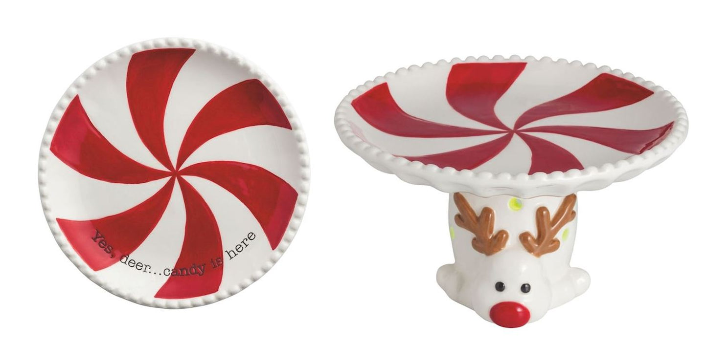 Mud Pie - Christmas Light-Up Candy Tidbit Pedestals
