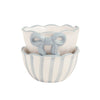 Mud Pie - Tidbit Bowls - Toile or Stripe - Set of 2