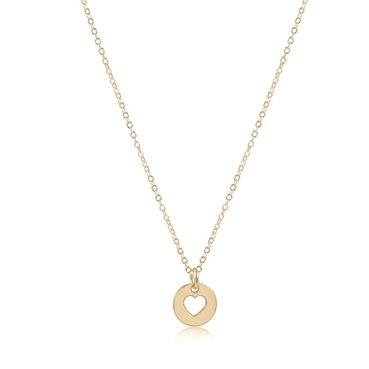 Enewton -  Necklace - 16in Love Small Gold Disc - Findlay Rowe Designs