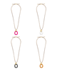 Necklace - Curved Oval Pendant Long - Findlay Rowe Designs