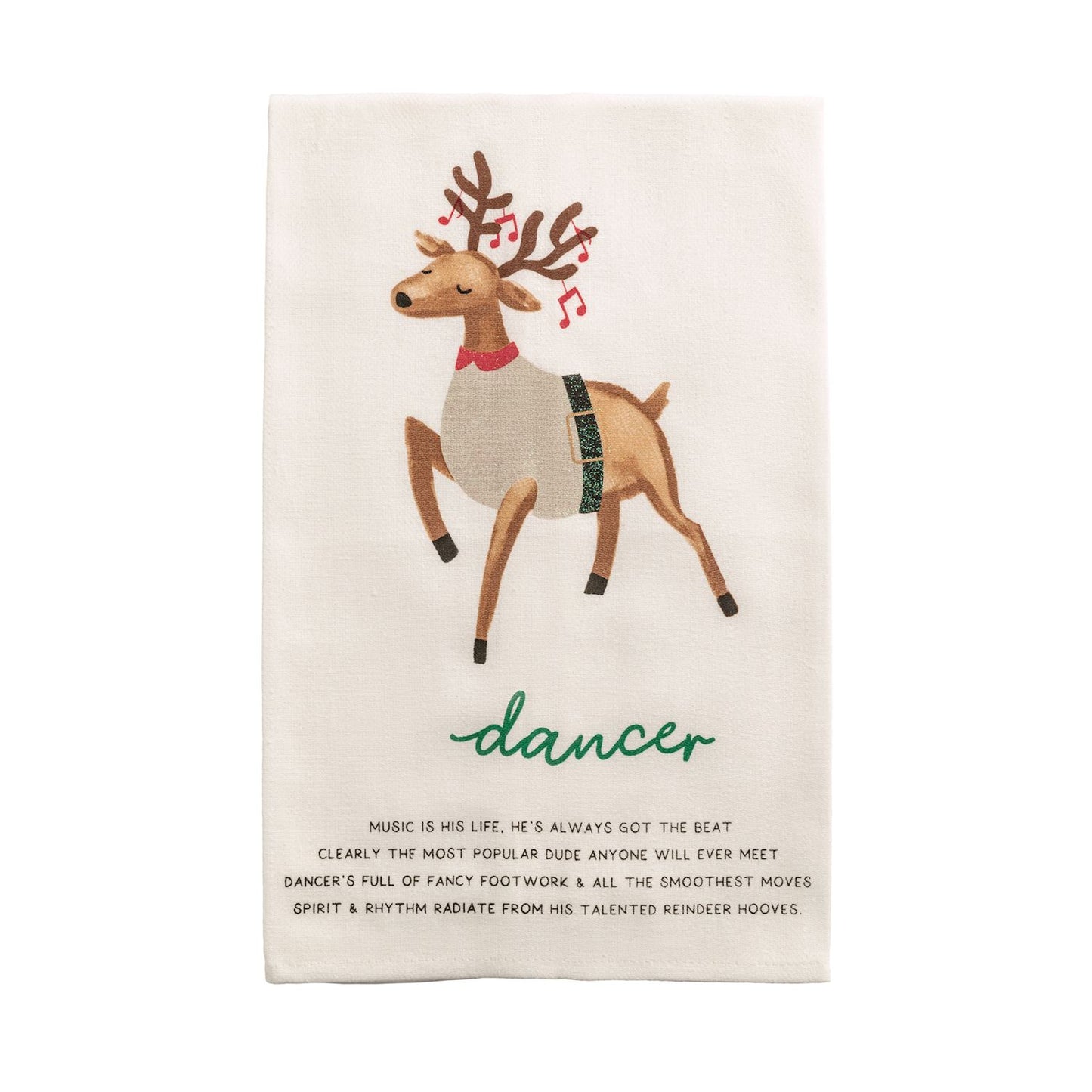 Mud Pie - Christmas Towel - Reindeer Poem