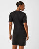 Spanx- Faux Suede Column Dress Classic Black