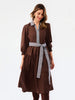 Mary Square - Dress - Eleanor Aven Vines Embroidered - Espresso - Findlay Rowe Designs