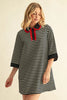 Jodifl - Dress - Collared Mini - Red and Black - Findlay Rowe Designs