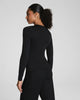 Spanx - SPANXsmooth Jersey Crewneck Long Sleeve Top - Black - Findlay Rowe Designs