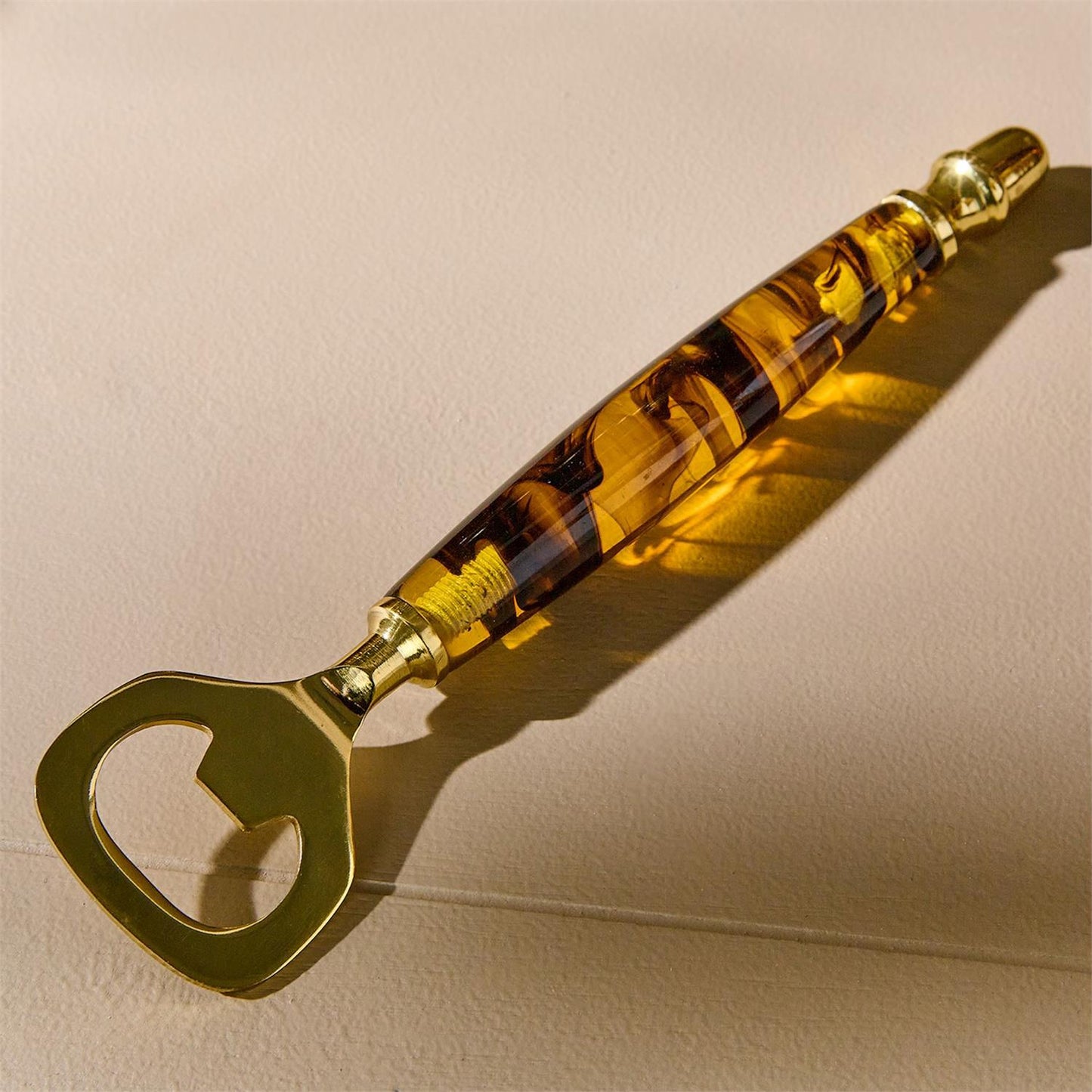 Bar Set with Stand - 4Pc Tortoise Print