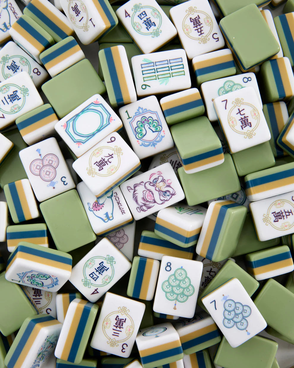 Oh My Mahjong - Mahjong Tiles - Willow - Findlay Rowe Designs