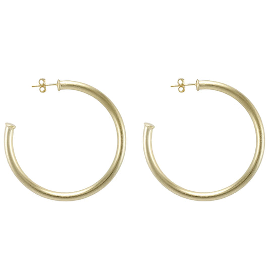 Sheila Fajl- Small Everybody's Favorite Hoops in Brushed 18K Gold Plated