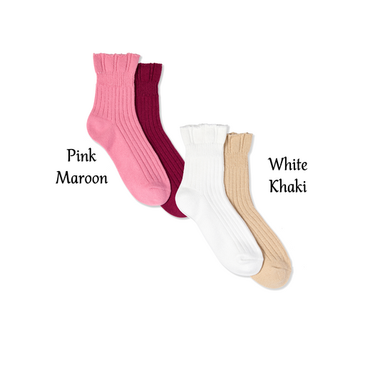 Women's Socks - Ruffle Boot Socks - Set 2 - Findlay Rowe Designs
