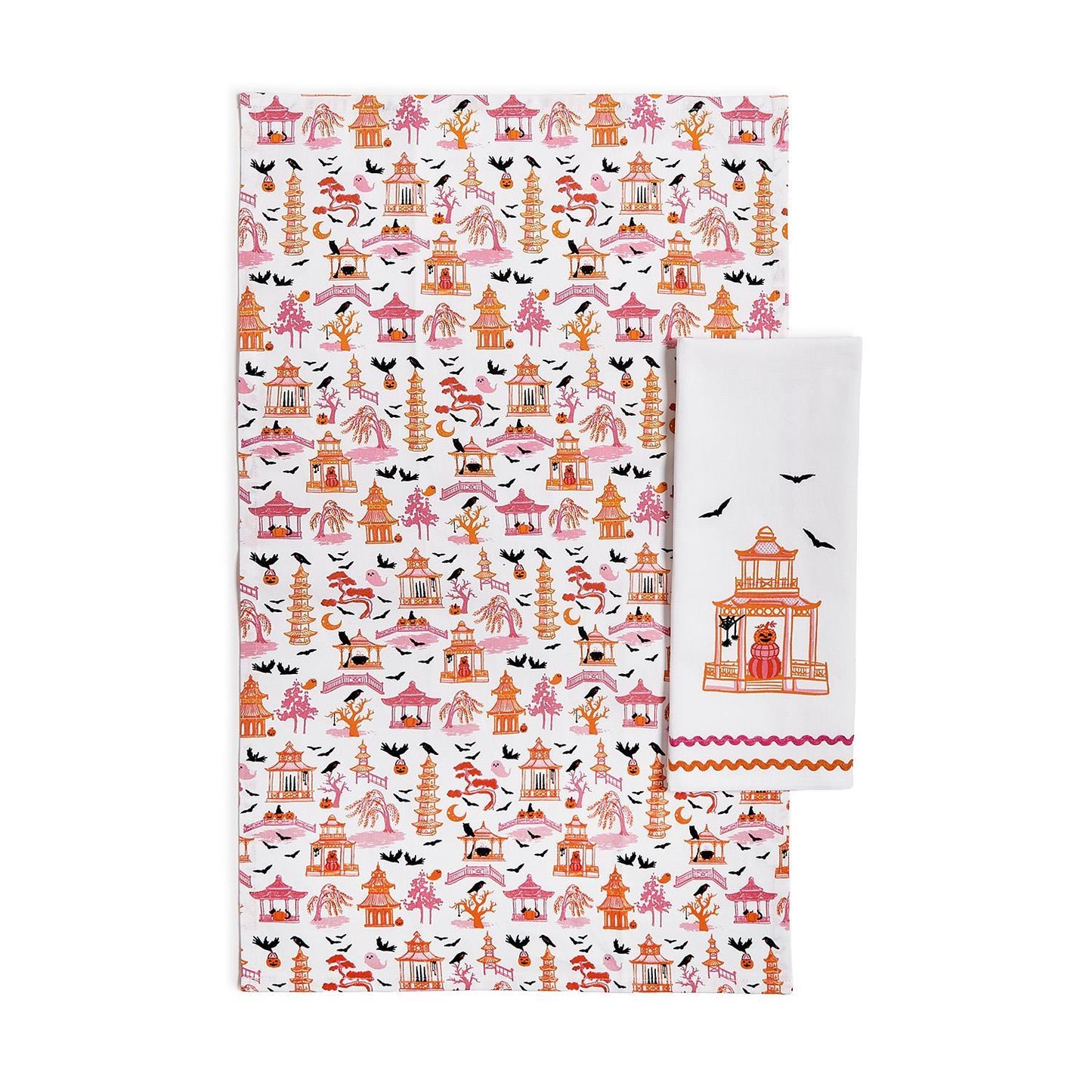 Towel - Haunted Pagoda - Set of 2 - Findlay Rowe Designs