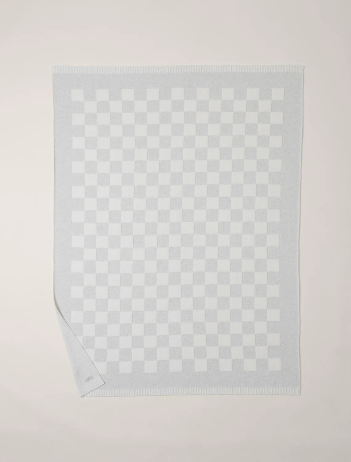 Barefoot Dreams - Throw - CozyChic® Throw - Cotton Checkered - Gray / Cream - Findlay Rowe Designs