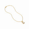 Julie Vos - Necklace - Sahara Solitaire - Iridescent Clear Crystal