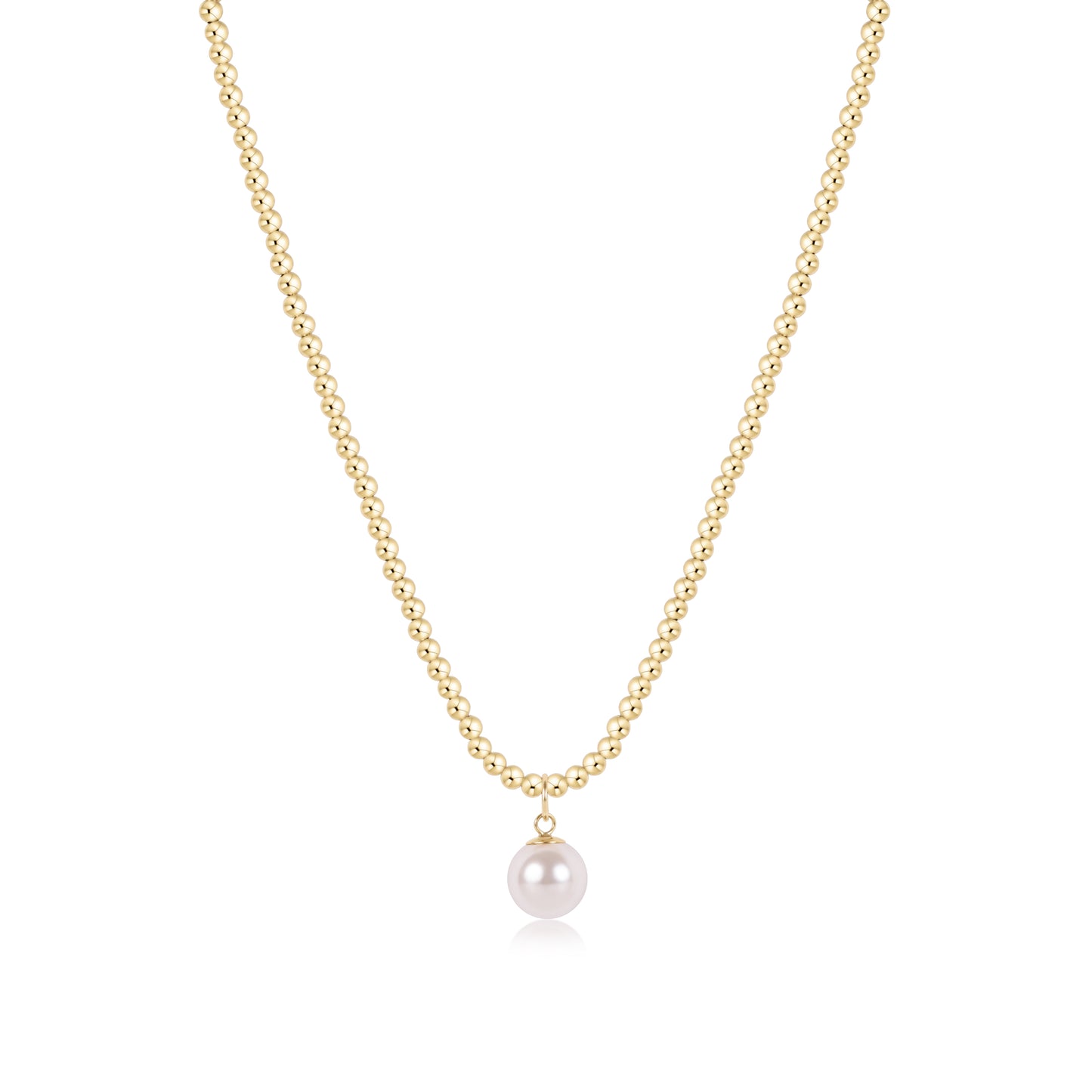 Enewton - 15" Choker Beaded - Classic Gold 3mm - Classic Pearl 10mm Charm - Findlay Rowe Designs