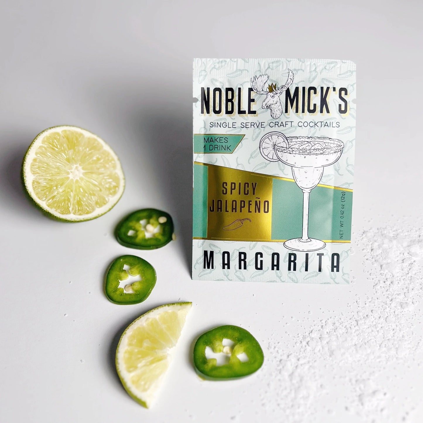 Noble Mick's - SPICY JALAPENO MARGARITA - SINGLE SERVE CRAFT COCKTAIL MIX