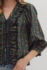 Entro - Top - Floral Ruffle 3/4 sleeve - Findlay Rowe Designs
