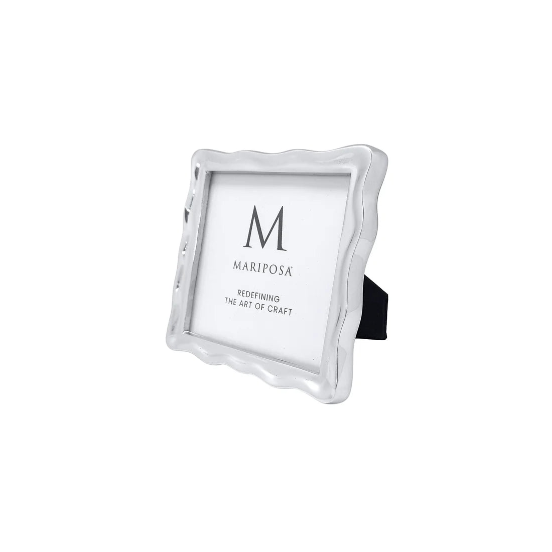 Mariposa - Frame - 4x4 Wavy - Silver Tone