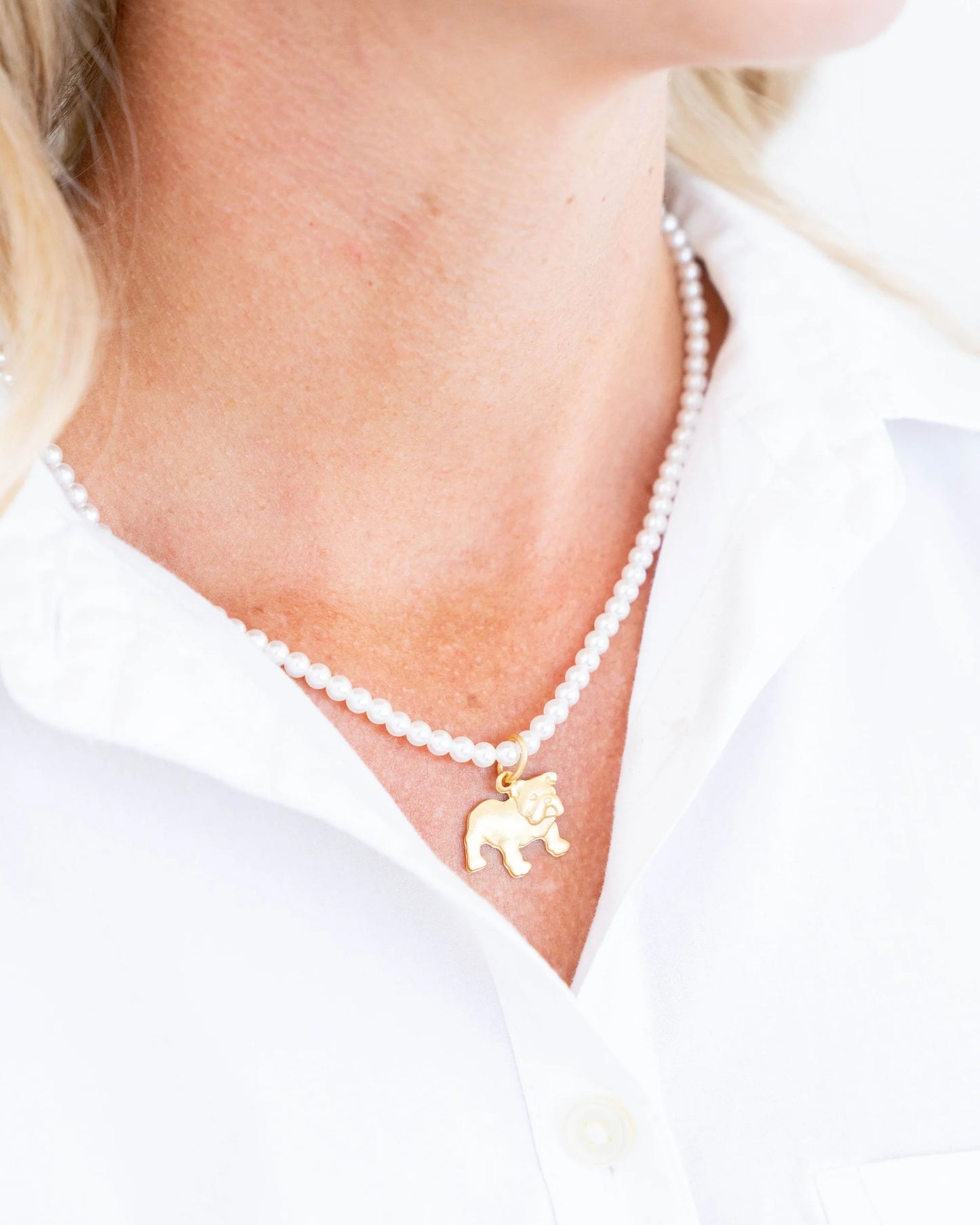Susan Shaw - Necklace - Alys Bulldog Pearl