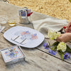 Mariposa - Beaded Napkin Box Set - Flags and Hydrangeas with Tote - Findlay Rowe Designs