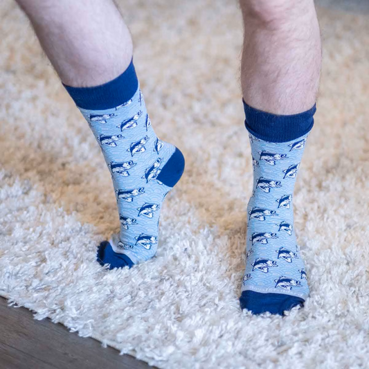 The Royal Standard -  Men's Socks - I'd Rather be Fishing - Findlay Rowe Designs