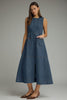Entro - Dress - Midi Sleeveless - Denim - Findlay Rowe Designs
