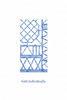 Caspari - Cloth Napkin - Bamboo Screen - China Blue - Findlay Rowe Designs