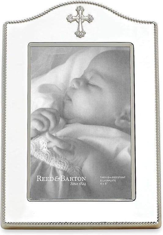 Reed and Barton - 4 x 6 Frame - Abbey Cross Silverplate - Findlay Rowe Designs