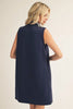Jodifil - Dress - Mock Neck Sleeveless - Navy - Findlay Rowe Designs