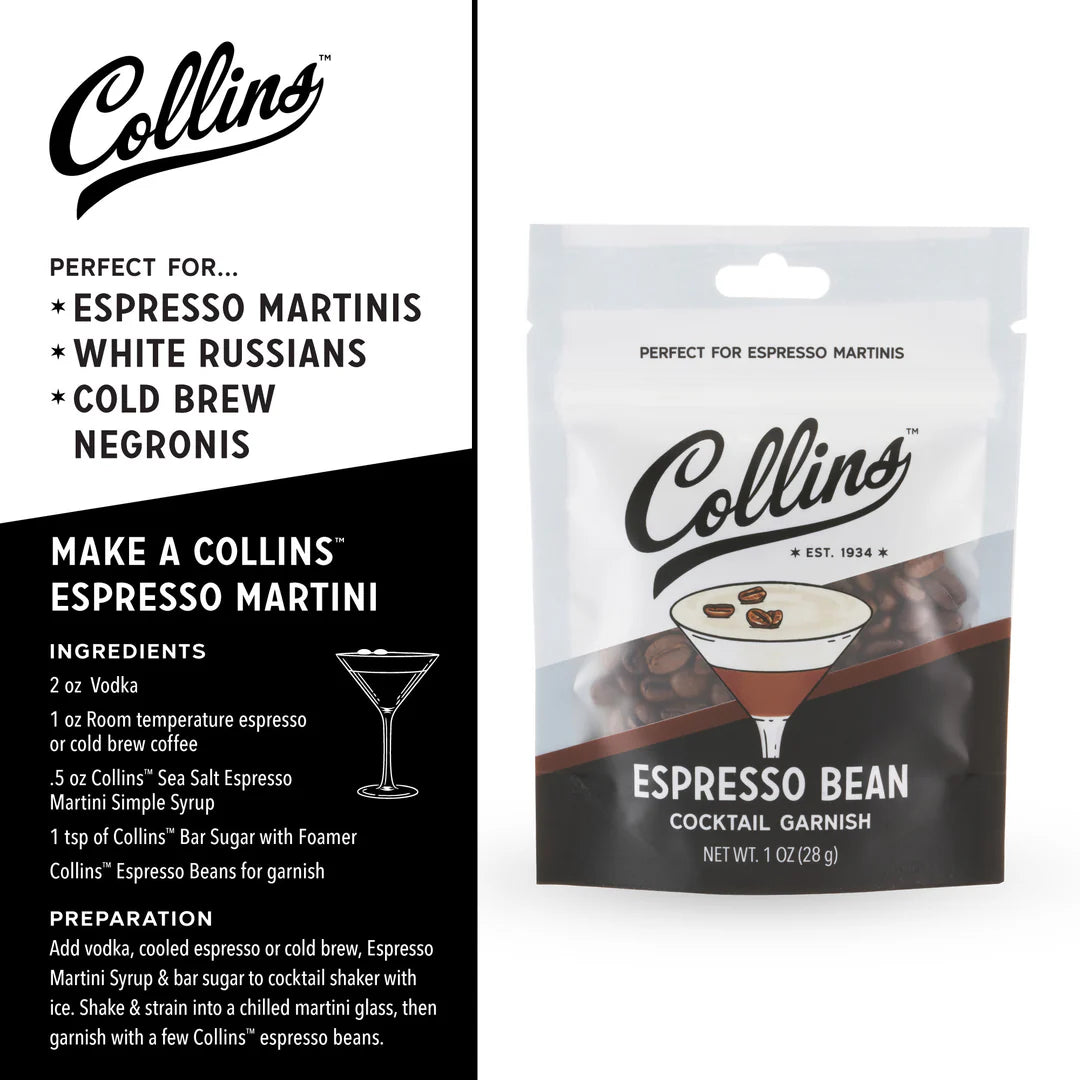 Collins - Cocktail Garnish - Espresso Bean - Findlay Rowe Designs