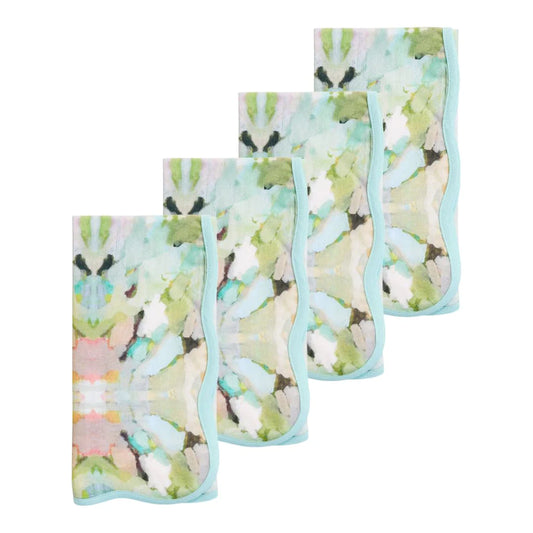 Laura Park - Dinner Napkins - Scalloped - Martini Olives - Findlay Rowe Designs